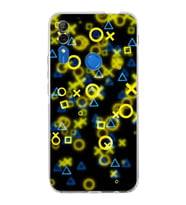 PrintiFy Huawei P Smart Z Uyumlu Kamera Korumalı Semboller Tasarımlı Şeffaf Silikon Kılıf