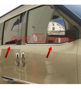 Fiat Doblo Krom Cam Çıtası Tk 2010-2022 Arası 4Prç Paslanmaz Çelik