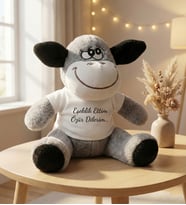Eşeklik Ettim Özür Dilerim Yazılı Peluş Eşek – Tişörtlü Komik Özür Oyuncağı 22 cm