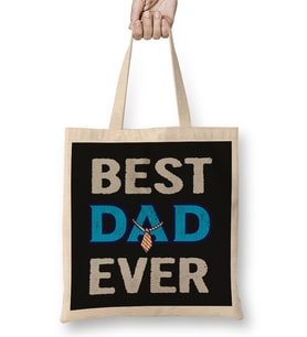 Best Dad Ever Bez Çanta Uzun Saplı