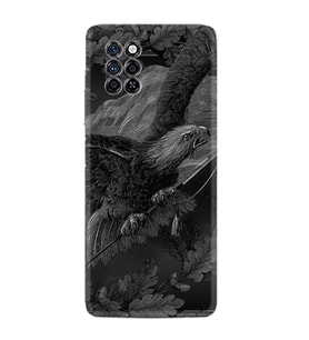 Infinix Note 10 Pro Kılıf Resimli Desenli Silikon Platinium Series Dark Eagle 1909