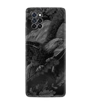 Infinix Note 10 Pro Kılıf Resimli Desenli Silikon Platinium Series Dark Eagle 1909
