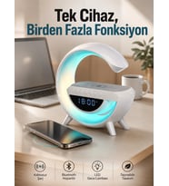 Android Uyumlu Akıllı Bluetooth Hoparlör Kablosuz Şarj Cihazı Standı