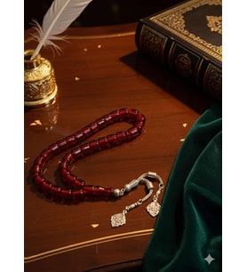 Çubuk Kehribar Tesbih Bal ve Amberin Zamansız Dansı (Çok Renkli)
