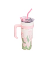 Vagonlife Pembe Desenli Çelik Termos