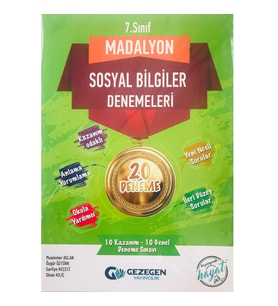Gezegen Yayınları 7. Sınıf Sosyal Bilgiler Madalyon 20'Li Deneme