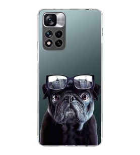 PrintiFy Xiaomi Redmi Note 11 Pro Plus 5G ile Uyumlu Köpek 3 Kamera Korumalı Şeffaf Kılıf
