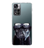 PrintiFy Xiaomi Redmi Note 11 Pro Plus 5G ile Uyumlu Köpek 3 Kamera Korumalı Şeffaf Kılıf