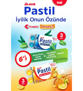 Ülker Pastil Paketi 6 lı Limonlu ve Naneli 3lü Setler