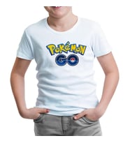 Pokemon Go - Logo Beyaz Çocuk Tshirt