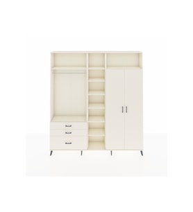 Arges Gardrop 10 Raflı 3 Çekmeceli 2 Askılı 220x30x243 Aytaşı-Aytaşı