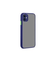 Apple iPhone 12 Uyumlu Kılıf Zore Hux Kapak (Lacivert)