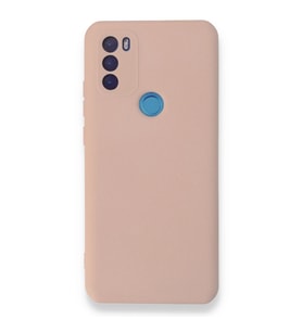 General Mobile Gm 21 Plus Kılıf Nano İçi Kadife Silikon - Pudra