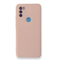 General Mobile Gm 21 Plus Kılıf Nano İçi Kadife Silikon - Pudra