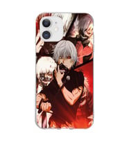 Iphone 11 Uyumlu Tokyo Ghoul Kaneki Ken Tasarımlı Şeffaf Telefon Kılıfı