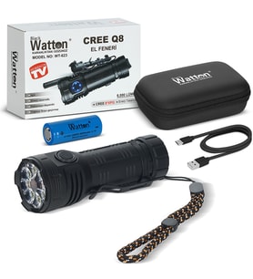 CREE Q8 XPG 8+1 LED Fener Şarjlı Güçlü Yüksek Performanslı Aydınlatma WT-623