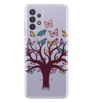 Kılıfland Samsung Galaxy A32 Kılıf Silikon Resimli Kapak Butterfly Tree Stok 833
