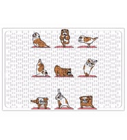 Bulldog Yoga Pug Köpek Puzzle 240 Parça Yapboz