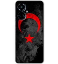 Tecno Camon 19 Pro Kılıf HD Desen Baskılı Kılıf - Black Ayyıldız