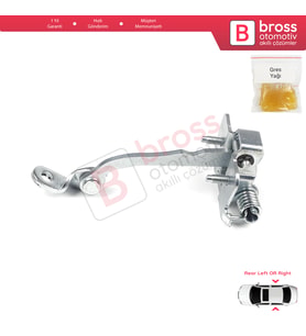 Peugeot 206 206+ 4/5 Kapı 9181C9 İçin Arka Sağ veya Sol Kapı Gergi Yayı
