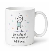 Kişiye Özel Esneme Molası Baskılı Kupa Bardak Hediye