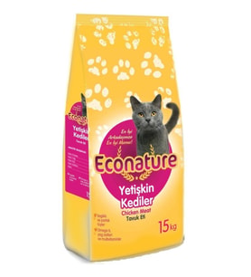 Econature Tavuklu Yetişkin Kedi Maması 15 kg