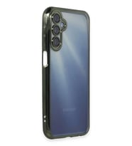 Newface Samsung Galaxy A55 5G Kılıf Razer Lensli Silikon - Yeşil