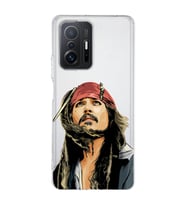 Xiaomi Mi 11T - 11T Pro Uyumlu Jack Sparrow Tasarımlı Şeffaf Telefon Kılıfı