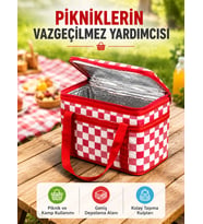 25 Litre Geniş Hacimli Termos Çanta Dayanıklı Fermuarlı Isı Korumalı Taşıma Çantası