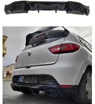 Renault Clio 4 RS Egzoz Görünümlü Difüzör (Plastik) (Siyah)