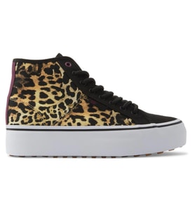 DC Shoes ADJS300286 Manual Hi WNT Black/M Gold Kadın Sneaker (Siyah)