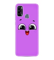 Infinix Hot 9 Play Kılıf Silikon Desen Purple Sweety 1717