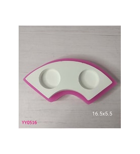 YY0516 Yay Şekilli İkili Tealight Mumluk Silikon Kalıp