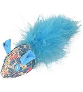 Flamingo Marly Fare Kedi Oyuncağı Mavi 3,5 cm