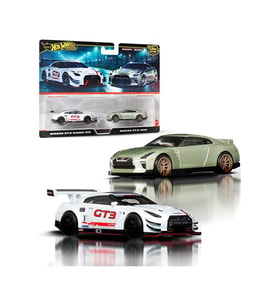 Hot Wheels Premium 2'Li Paket 2025 Mix 4 -Nissan Gt-R Nismo Gt3 & Nissan Gt-R