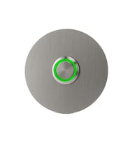 LOCKWAY Z301Y Paslanmaz 304 Yuvarlak Zil butonu Ø70mm Yeşil Led