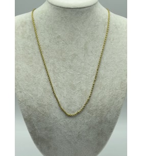 Çelik Burgu Zincir Kolye 45-60cm - 25znc17