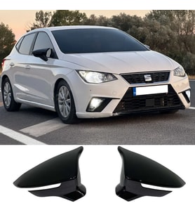 Seat ibiza 5 Batman Yarasa Ayna Kapağı Piona Black ABS 2017 ve üzeri
