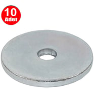 Aletçantam 55mm Büyük Kalın Demir Pul Galvanizli Şase Vida Civata Pulu -10 Adet