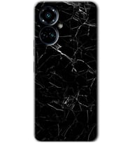 Tecno Camon 19 Pro Kılıf HD Desen Baskılı Kılıf - Siyah Mermer
