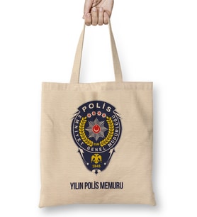 Emniyet Polisi Polise Hediye Bez Çanta Uzun Saplı