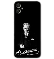 Galaxy A05 Kılıf HD Desen Baskılı Kılıf - Atatürk İmza