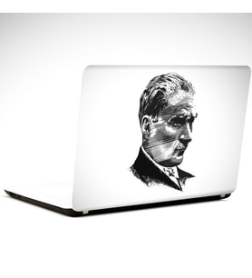 Atatürk Portresi Laptop Sticker 15.4 inch (37X26CM)