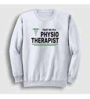 Presmono Unisex Beyaz Trust Hediye Physiotherapist Fizyoterapist Sweatshirt 545571tt (Beyaz)