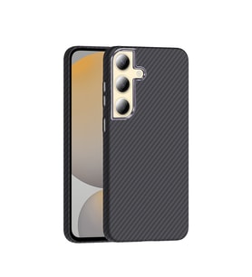 Samsung Galaxy S24 Uyumlu Kılıf M-safe Şarj Özellikli Karbon Fiber Görünümlü Zore Gros Kapak