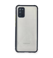 Samsung Galaxy A02S Kılıf Miami Şeffaf Silikon - Lacivert