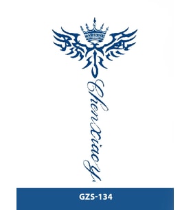 GZS-134 YARI KALICI CHEN XİAO YU YAZISI DÖVME-TATTO