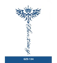 GZS-134 YARI KALICI CHEN XİAO YU YAZISI DÖVME-TATTO
