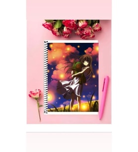 Clannad Anime Defter 1 Adet Özel Tasarım A4 Boyutu Telli Çizgili Defter 21*29 Cm