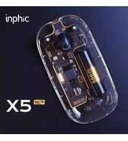 İNPHİC X5 Kablosuz Fare Şarj Edilebilir Sessiz Kullanım 2.4G Transparan USB Mous - SSSSSS4308-2